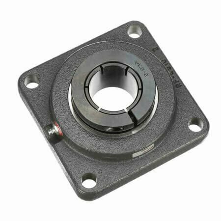 BROWNING Mounted Ball Bearing, Four Bolt Flange, Stamped Steel, Setscrew SSF4S131